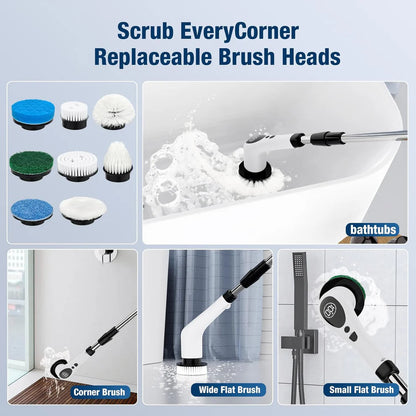 9-in-1 Electric Spin Scrubber