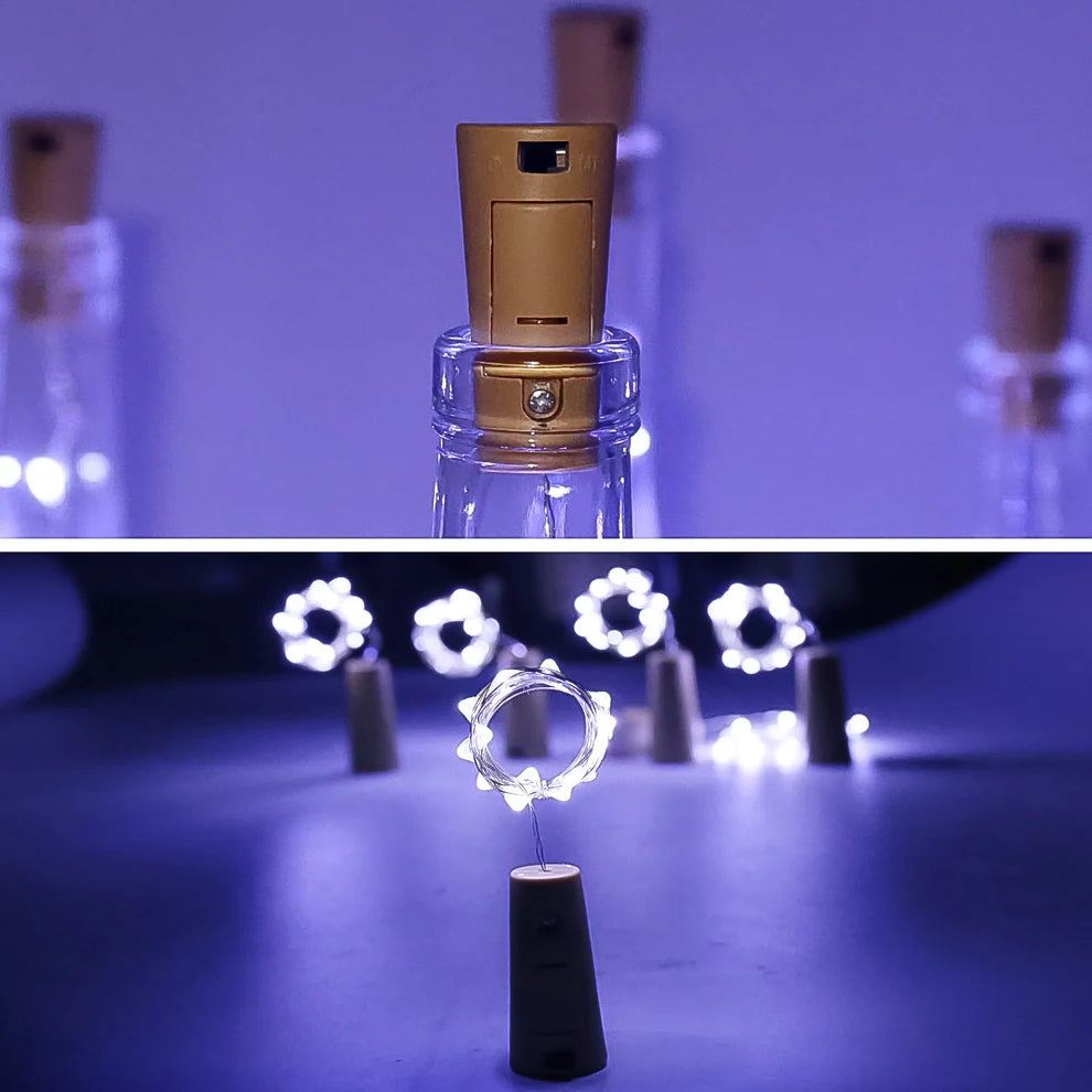 Wine Bottle Cork String Light | Multi LED / 2M Cable