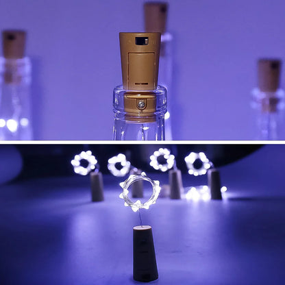 Wine Bottle Cork String Light | Multi LED / 2M Cable