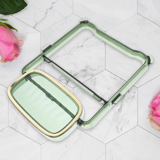 2-in-1 Self-Adhesive Towel Hanger & Soap Holder Stand