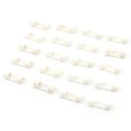Plastic Cable Clips – Strong Adhesive Wire Organizer for Home, Office & Car