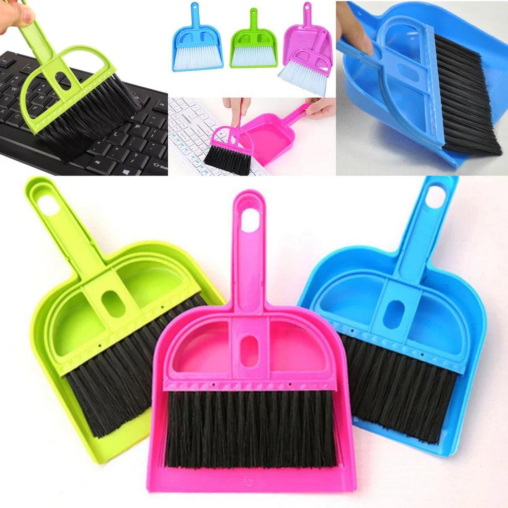 Mini Dustpan with Brush Broom Set for Multipurpose Cleaning