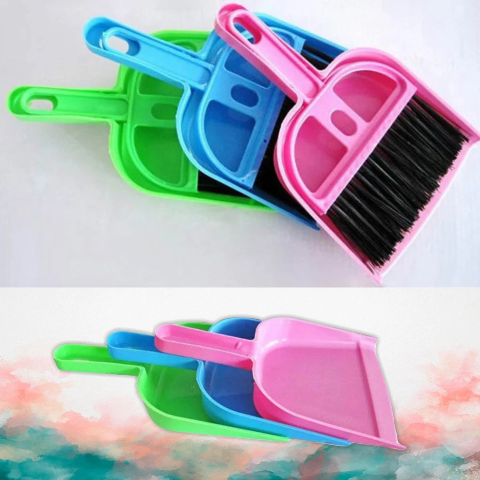 Mini Dustpan with Brush Broom Set for Multipurpose Cleaning