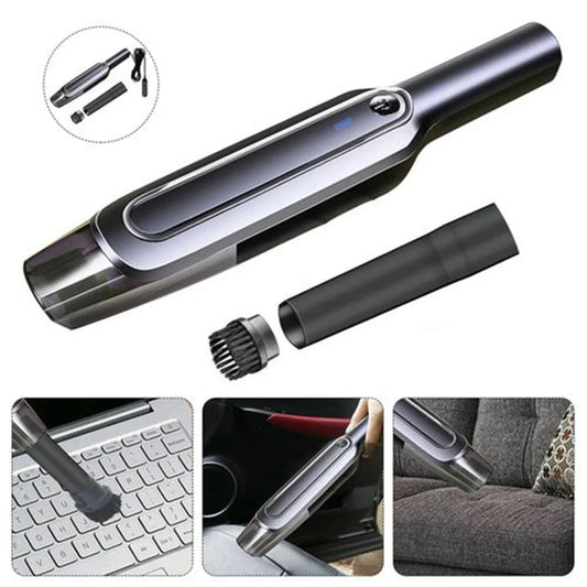 Portable Vacuum Cleaner – USB High Power Suction Car & Home Cleaning Tool