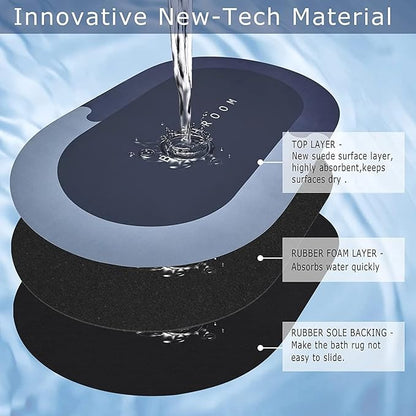 Anti slip Mat, Super Absorbent Floor Mat, Bath Mat, Soft Carpet