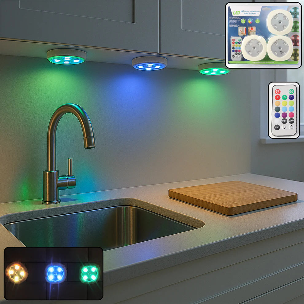 Multicolor Remote Control LED Touch Light Set