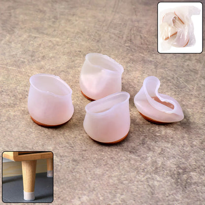 Premium Silicone Furniture Feet Pads (4 Pc Set / Mix Color)